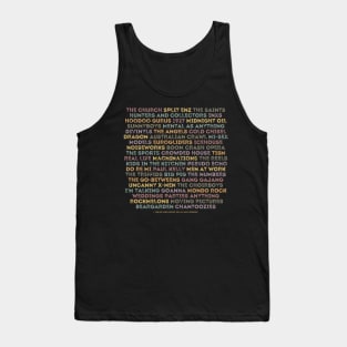 Aussie 80s Bands (Back Print) Tank Top